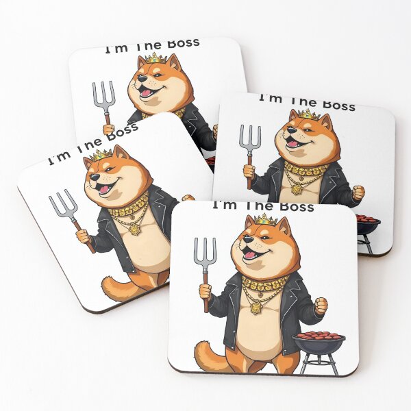 Item preview, Lighthearted Shiba Inu President Meme Sticker designed and sold by artistspark.