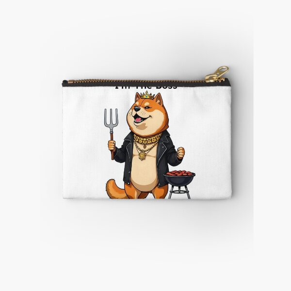 Item preview, Lighthearted Shiba Inu President Meme Sticker designed and sold by artistspark.