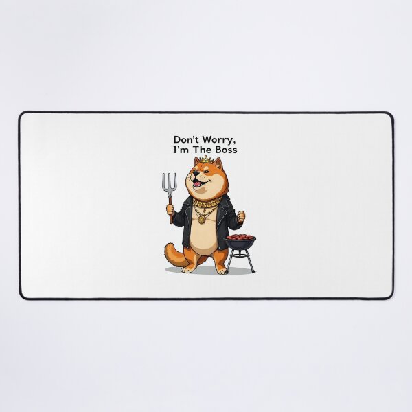 Item preview, Lighthearted Shiba Inu President Meme Sticker designed and sold by artistspark.