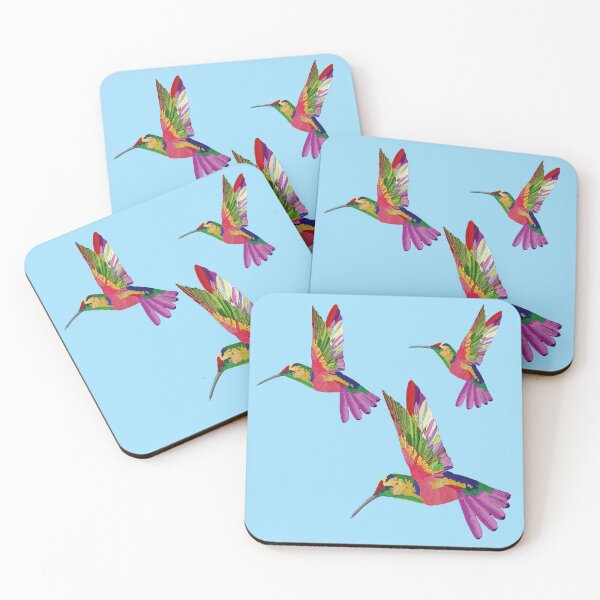 Item preview, Pájaro Colibrí - patrón rosa azul designed and sold by StudioViArt.