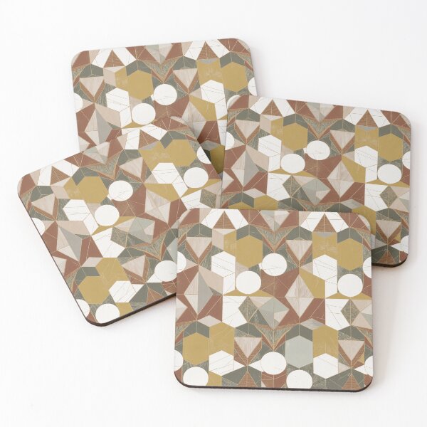 Item preview, Earthy Elegance: Intricate Geometric Art in Muted Tones designed and sold by Bilikaru.