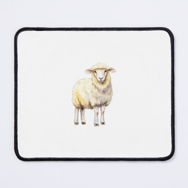 Item preview, white sheep sticker designed and sold by Elfinsarts17.