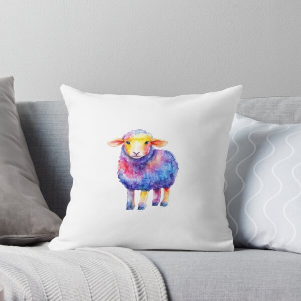 Item preview, colorful cute sheep sticker designed and sold by Elfinsarts17.