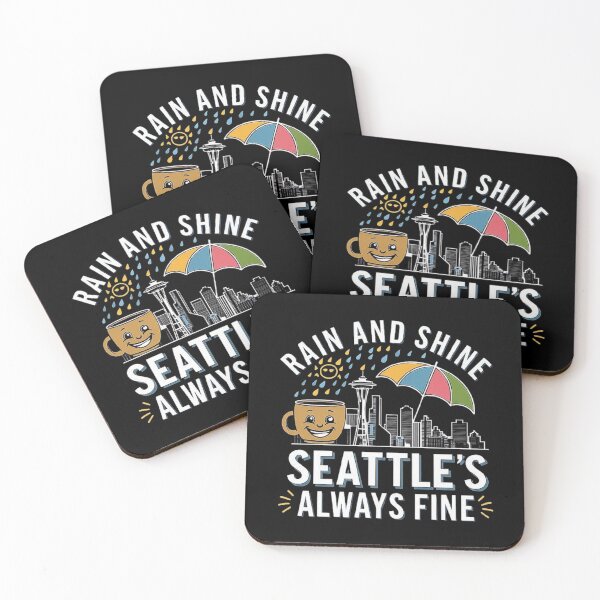 Item preview, Rain or Shine, Seattle’s Always Fine Skyline Design designed and sold by love3617.
