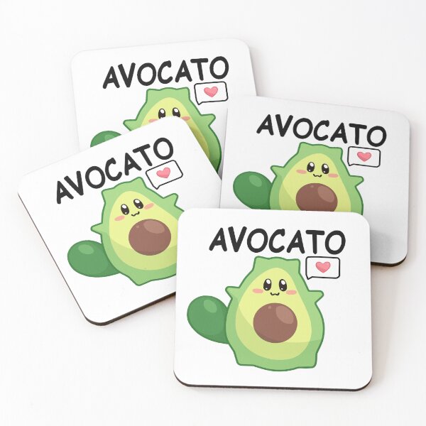 Item preview, kawaii avocado cat avocato perfect for vegans and vegetarians designed and sold by ZerpaGiovanna.