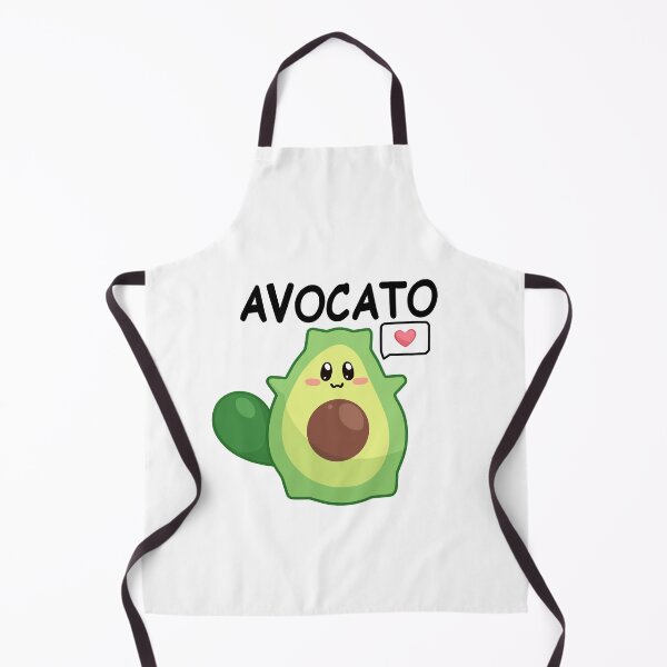 Item preview, kawaii avocado cat avocato perfect for vegans and vegetarians designed and sold by ZerpaGiovanna.