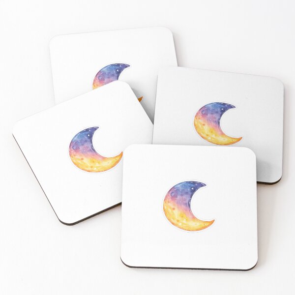 Item preview, cute moon sticker designed and sold by Elfinsarts17.