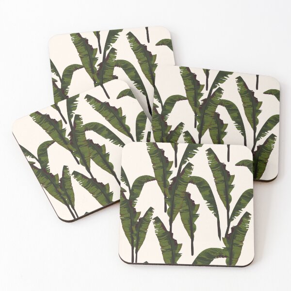 Item preview, Tropical pattern with banana palms leaves. designed and sold by MatyKotiv.
