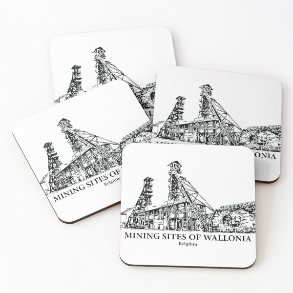Item preview, Mining Sites of Wallonia - Belgium designed and sold by Lakeric Cityscapes.