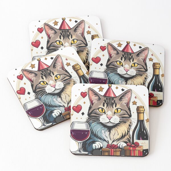Item preview, Birthday Cat designed and sold by PenguinPalettes.