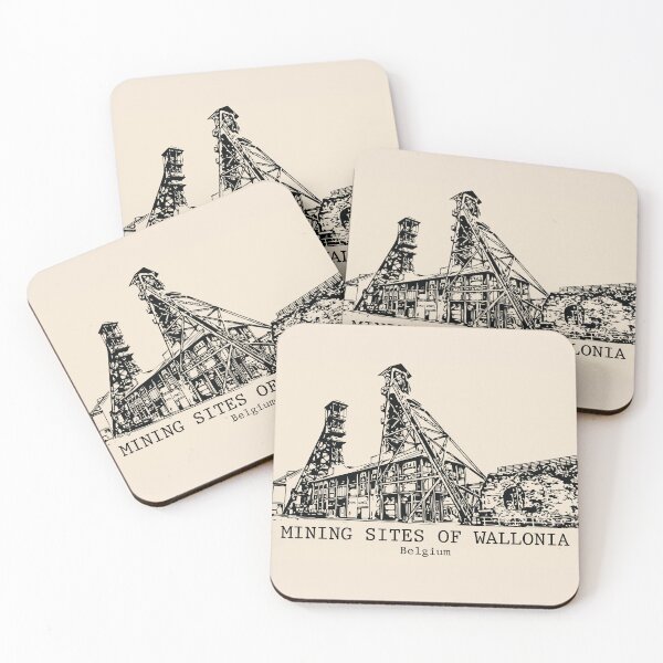 Item preview, Mining Sites of Wallonia - Belgium designed and sold by Lakeric Cityscapes.