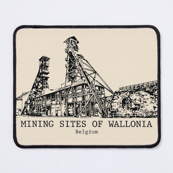 Item preview, Mining Sites of Wallonia - Belgium designed and sold by Lakeric Cityscapes.