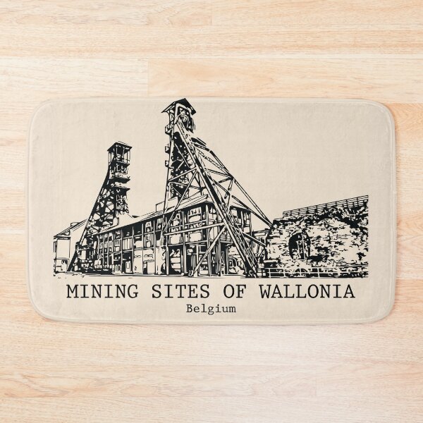 Item preview, Mining Sites of Wallonia - Belgium designed and sold by Lakeric Cityscapes.