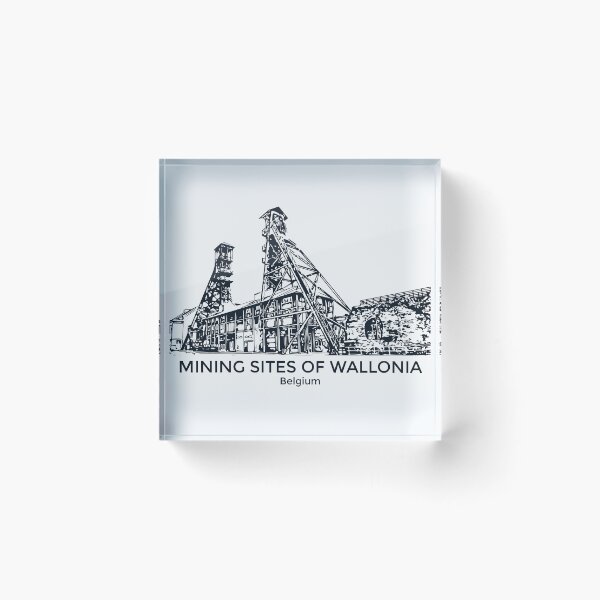 Item preview, Mining Sites of Wallonia - Belgium designed and sold by Lakeric Cityscapes.