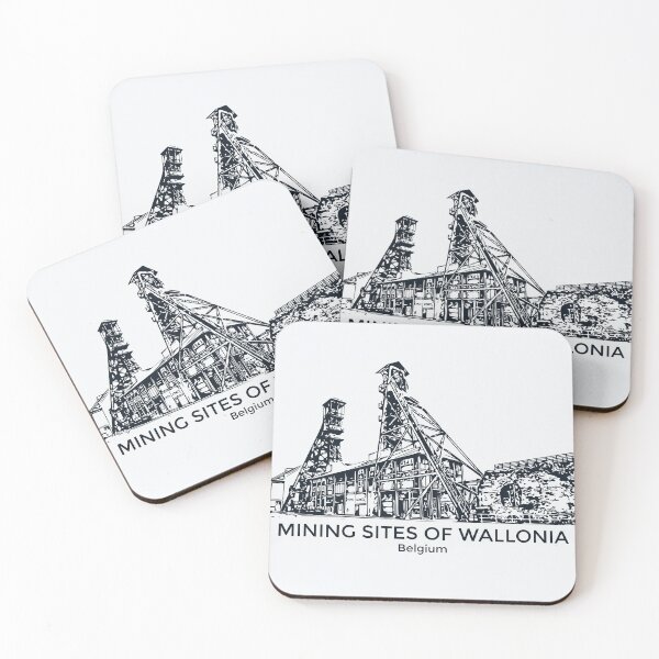 Item preview, Mining Sites of Wallonia - Belgium designed and sold by Lakeric Cityscapes.