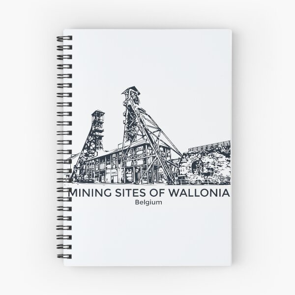 Item preview, Mining Sites of Wallonia - Belgium designed and sold by Lakeric Cityscapes.