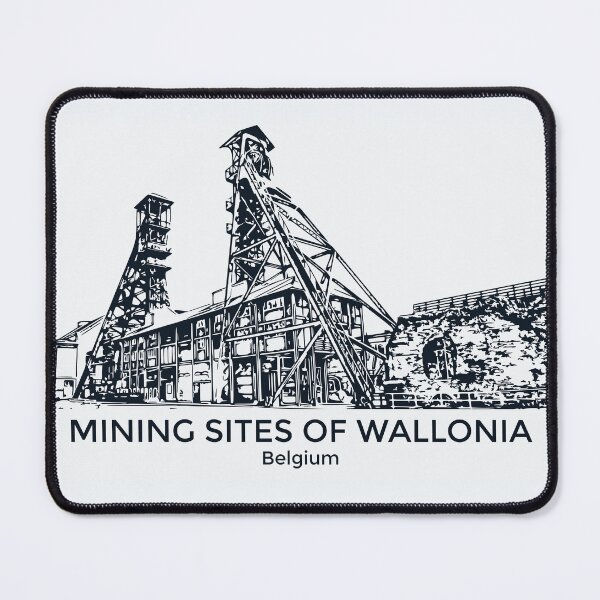 Item preview, Mining Sites of Wallonia - Belgium designed and sold by Lakeric Cityscapes.