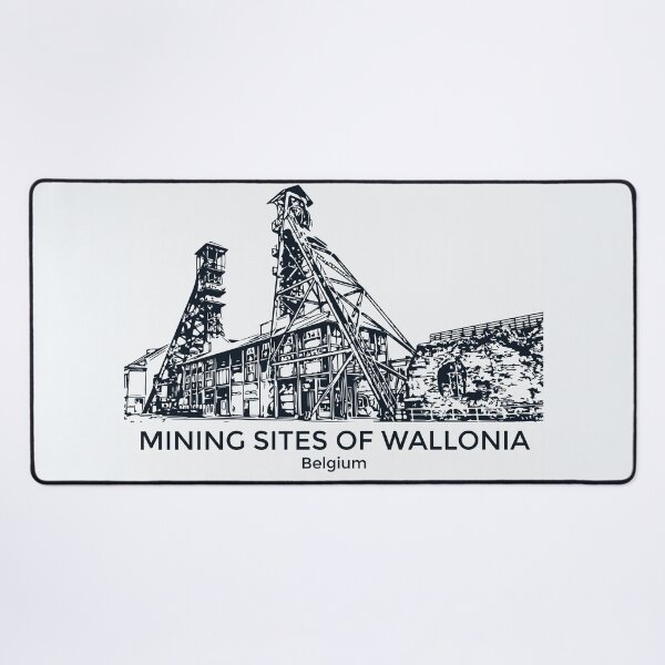 Item preview, Mining Sites of Wallonia - Belgium designed and sold by Lakeric Cityscapes.