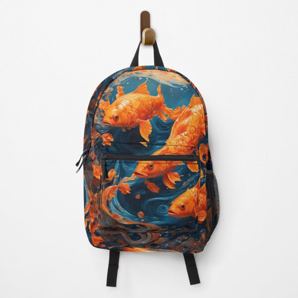 Item preview, Golden Koi in Flowing Waters designed and sold by Sadia Jannat.