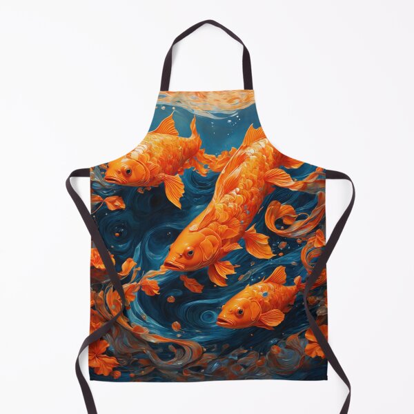 Item preview, Golden Koi in Flowing Waters designed and sold by Sadia Jannat.