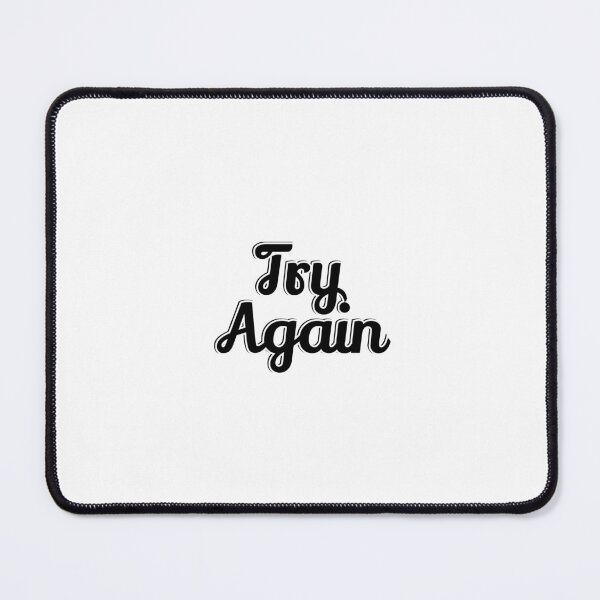Item preview, Try again - short motivational phrases designed and sold by Inspirationmotivation.