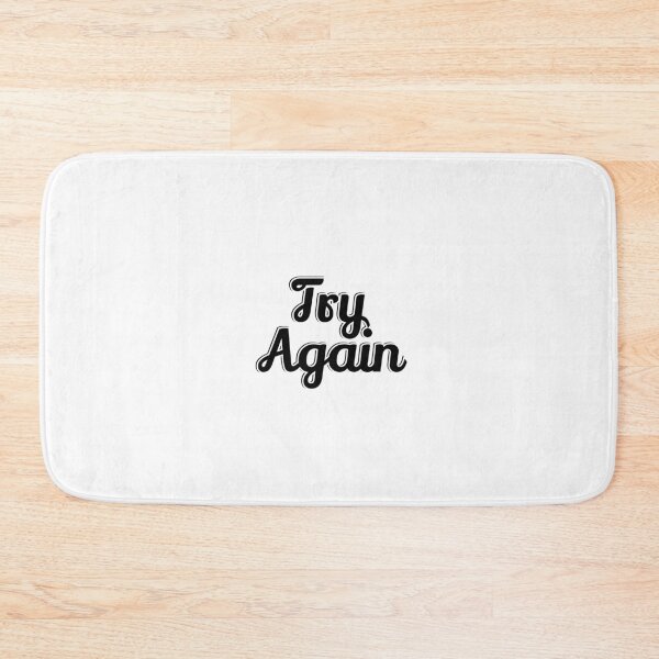 Item preview, Try again - short motivational phrases designed and sold by Inspirationmotivation.