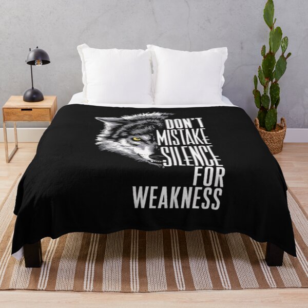 Item preview, DON'T MISTAKE SILENCE FOR WEAKNESS designed and sold by BugiDesignArt.