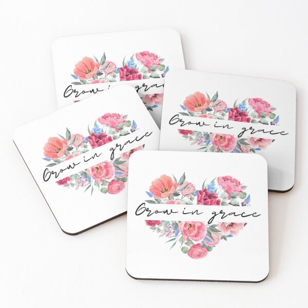 Item preview, Grow in Grace Heart- Inspirational Christian Design  designed and sold by kmiDigitalHub.