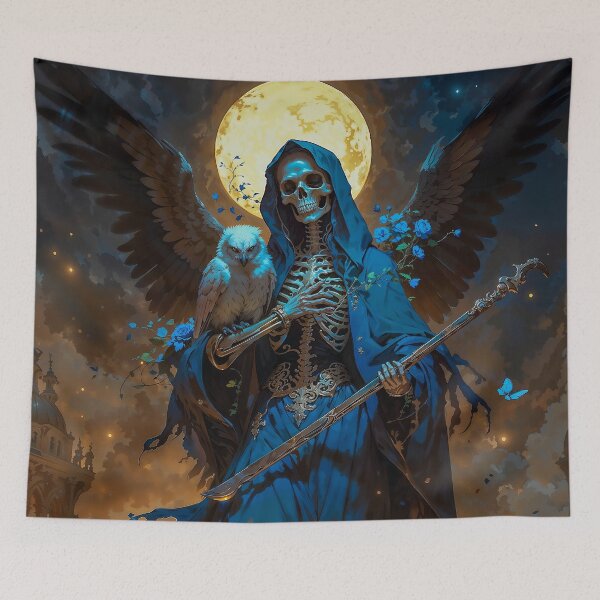 Item preview, Blue Santa Muerte designed and sold by AliceWhiteDF.