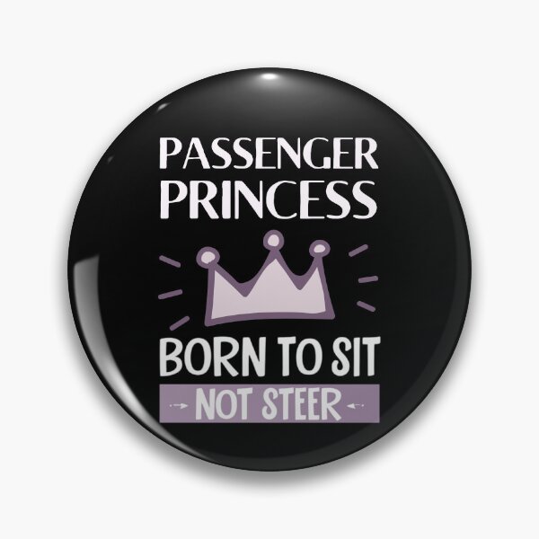 Artikelvorschau, lustige Passagierprinzessin mit Krone | Born to Set entworfen und verkauft von Drive-Darling.