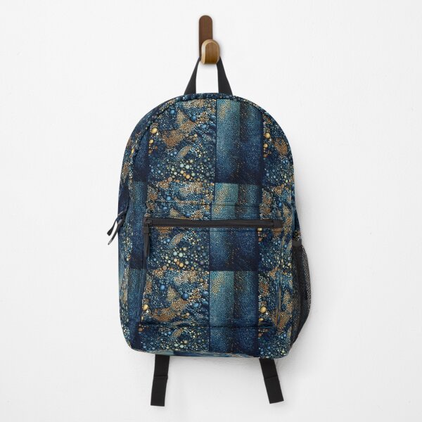 Item preview, Textile design for summer clothing collection. In blue, white and golden colours designed and sold by AtelierDigital.