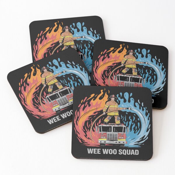 Item preview, Wee Woo Squad - This gift is perfect for firefighters, first responders, and fans of firefighting and rescue themes. designed and sold by ZyziowskyArt.