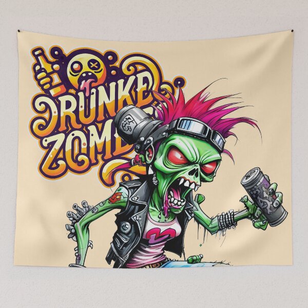 Item preview, drunken zombie designed and sold by aliraweb.