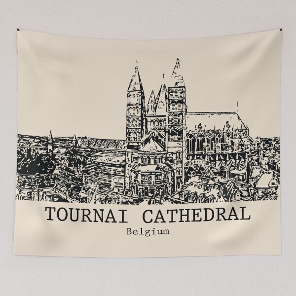 Item preview, Tournai Cathedral - Belgium designed and sold by Lakeric Cityscapes.