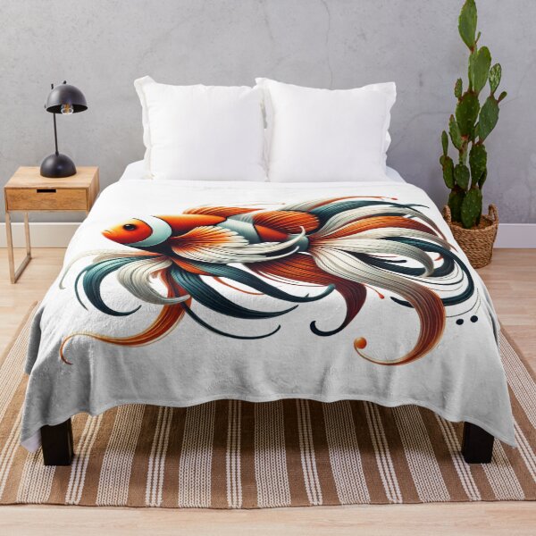 Item preview, Vibrant Clownfish Art | Graceful and Radiant Aquatic Design designed and sold by DEEPDesignsART.