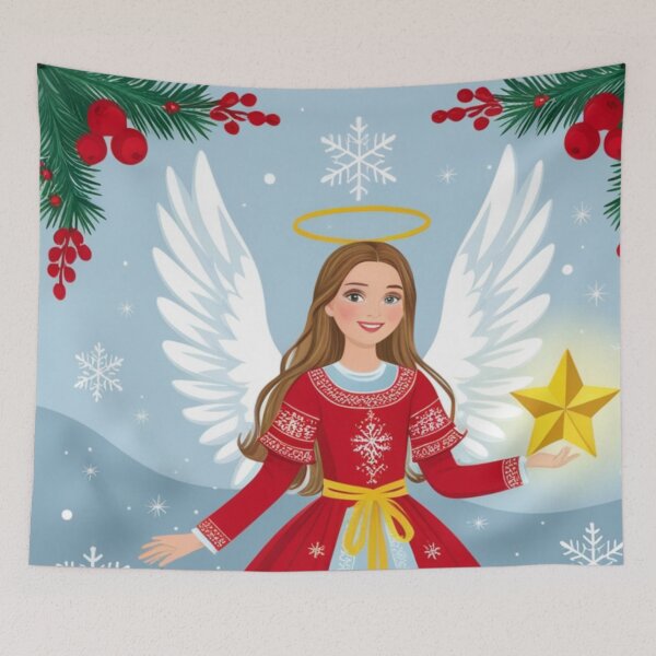 Item preview,  Christmas angel, girl angel. new year 2025 designed and sold by m-litomirskaya.