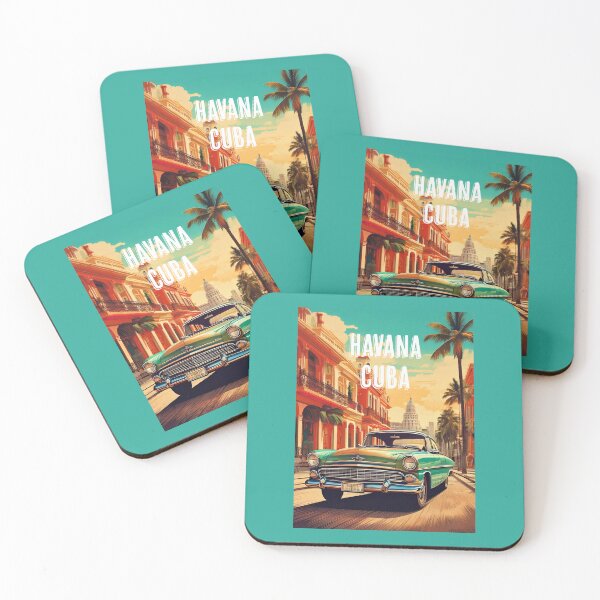Item preview, Havana Cuba Classic Car Retro Travel Poster designed and sold by Boxing Kangaroo Retail Company.
