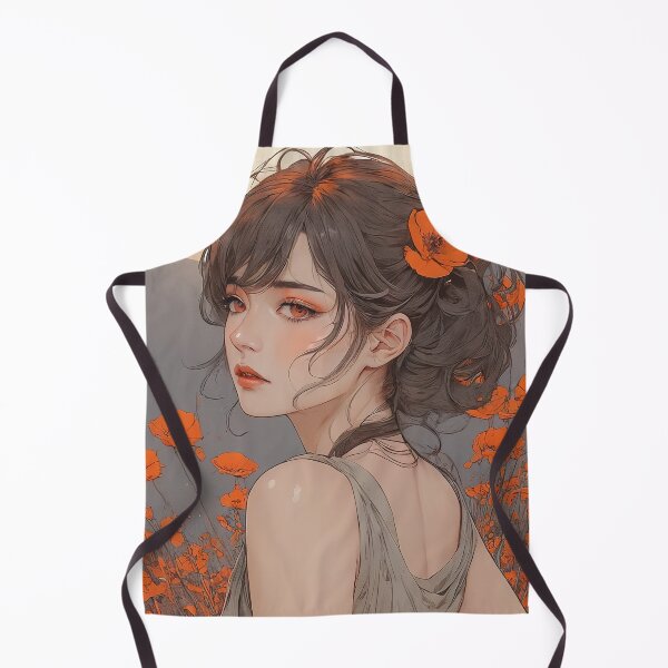 Item preview, Melancholy in Bloom: Girl with Red Poppies designed and sold by RK - Shop.