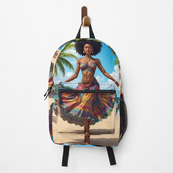 Item preview, Mauritian Sega Dancer – Young Afro Female in Traditional Attire designed and sold by RvinJo8.