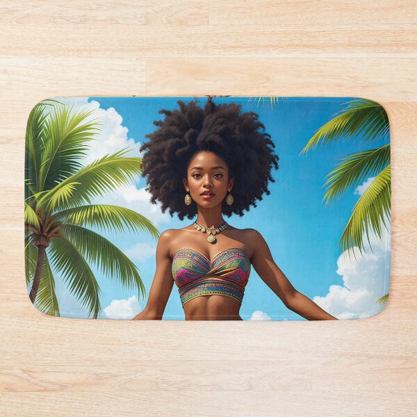 Item preview, Mauritian Sega Dancer – Young Afro Female in Traditional Attire designed and sold by PING 999 STUDIO.
