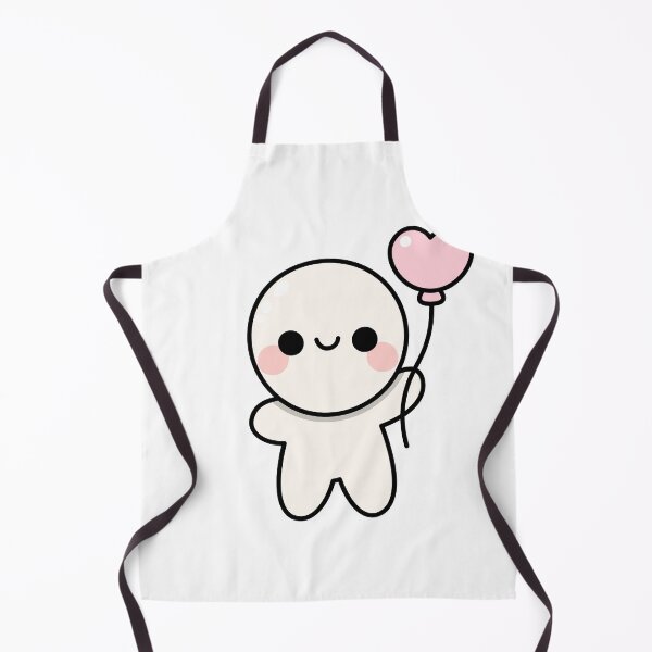 Item preview, Kawaii Minimalist Character with Heart Balloon – Cute and Cheerful Design designed and sold by RyanBelandres.