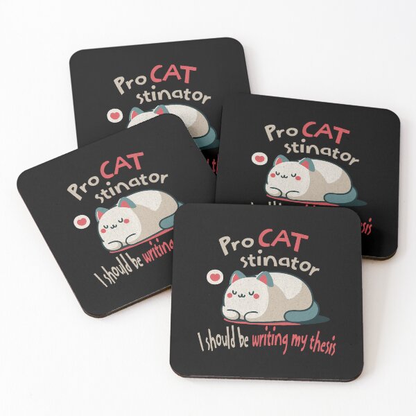 Item preview, Procatstinator | Thesis Writing | Graduate Student Cat Lover | PhD Student Cat Lover | Masters Student Cat Lover designed and sold by jadedscientist.