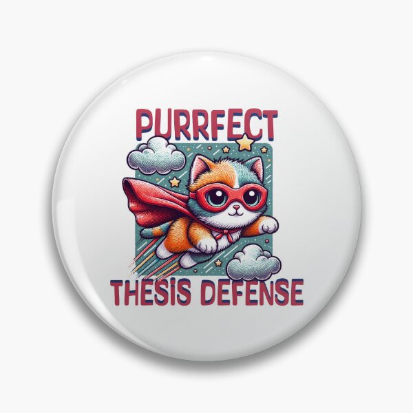Item preview, Purrfect Thesis Defense | Thesis Defense Cat Lover | Dissertation Defense Cat Lover Present | PhD Grad | Masters Graduation designed and sold by jadedscientist.