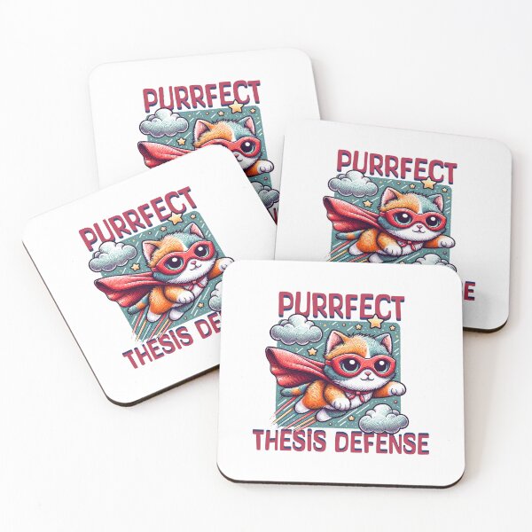 Item preview, Purrfect Thesis Defense | Thesis Defense Cat Lover | Dissertation Defense Cat Lover Present | PhD Grad | Masters Graduation designed and sold by jadedscientist.