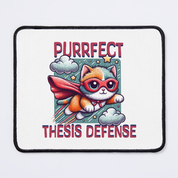 Item preview, Purrfect Thesis Defense | Thesis Defense Cat Lover | Dissertation Defense Cat Lover Present | PhD Grad | Masters Graduation designed and sold by jadedscientist.