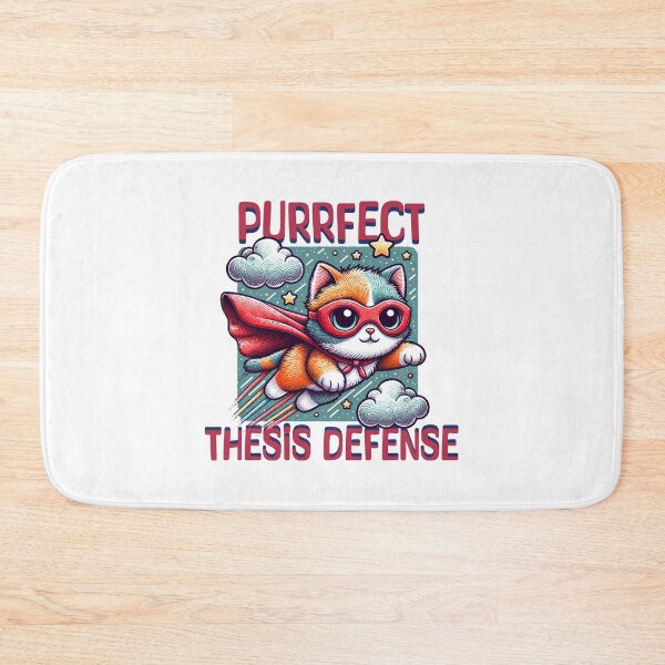 Item preview, Purrfect Thesis Defense | Thesis Defense Cat Lover | Dissertation Defense Cat Lover Present | PhD Grad | Masters Graduation designed and sold by jadedscientist.