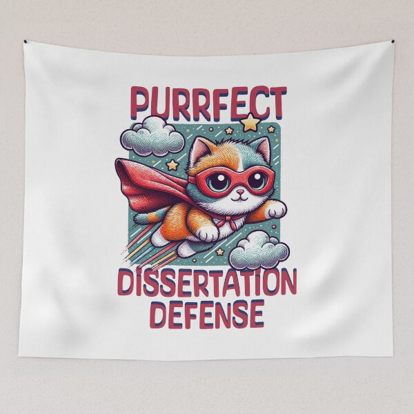 Item preview, Purrfect Dissertation Defense | Thesis Defense Cat Lover | Dissertation Defense Cat Lover Present | PhD Grad designed and sold by jadedscientist.