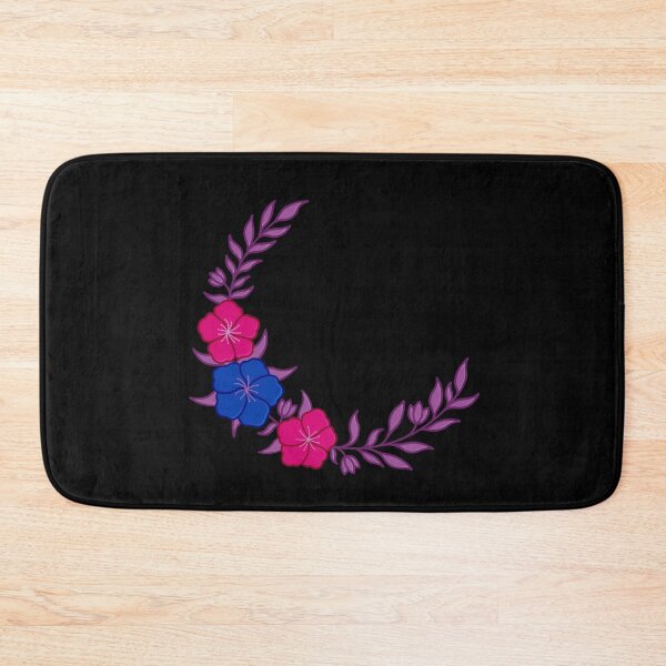 Item preview, Beautiful Crescent of Subtle Bisexual Flag Colored Flowers designed and sold by AroAxel.