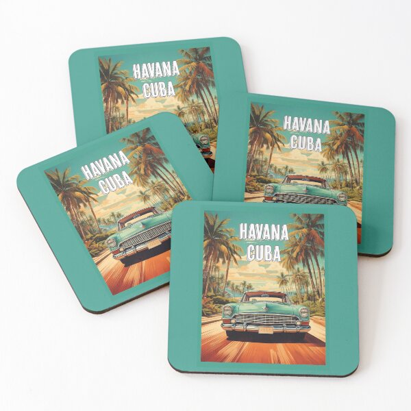 Item preview, Havana Cuba Classic Car Retro Travel Poster designed and sold by Boxing Kangaroo Retail Company.