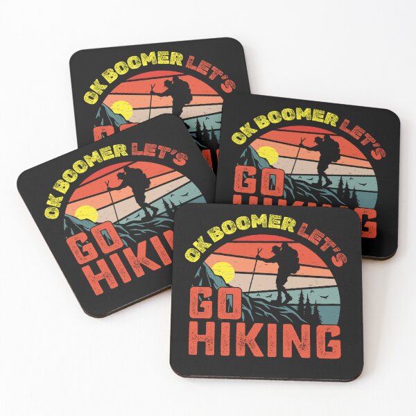 Item preview, OK BOOMER, LET'S GO HIKING, best gift for mountain, nature, adventure, hike  lovers designed and sold by FelkMariShop.